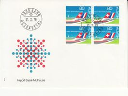 SBK 625 im 4er-Block FDC