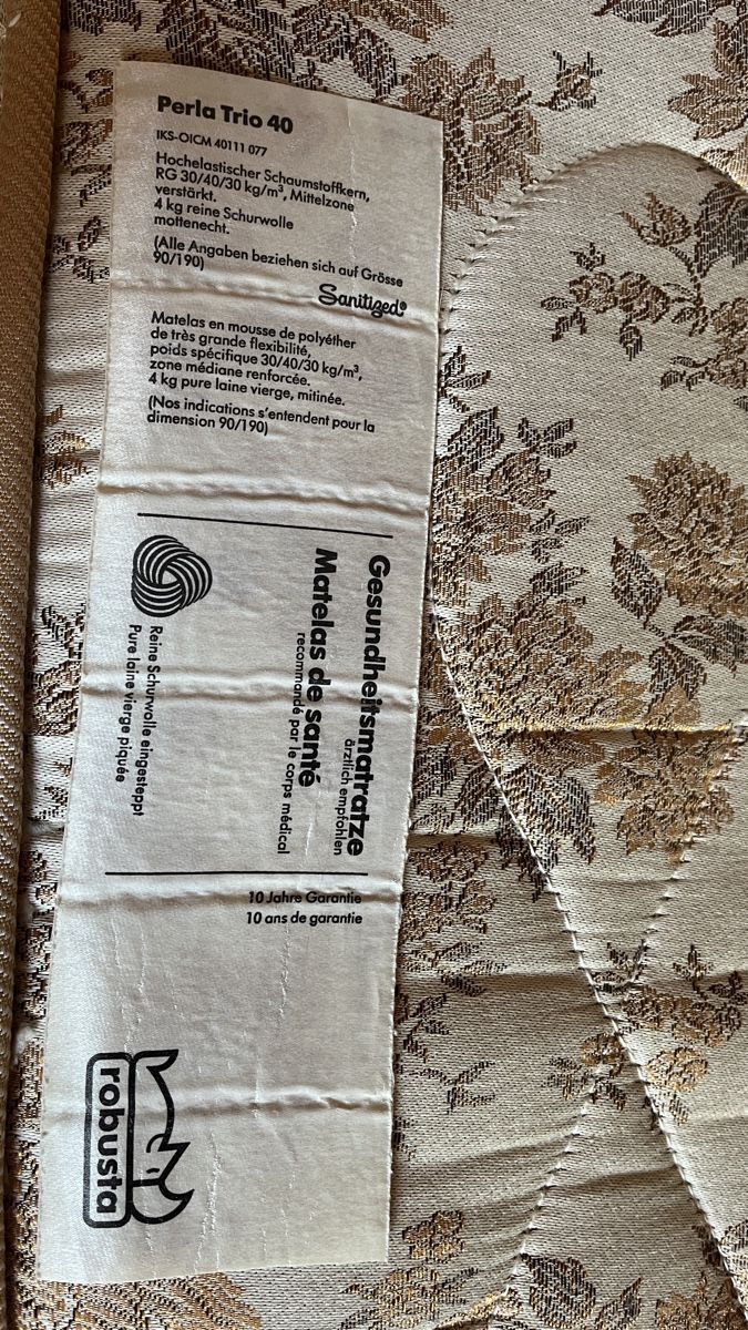 Letti: Einzelbett, mit Matratze 1.90 x 90 – Usato da Lostorf venduto da Gavia 3