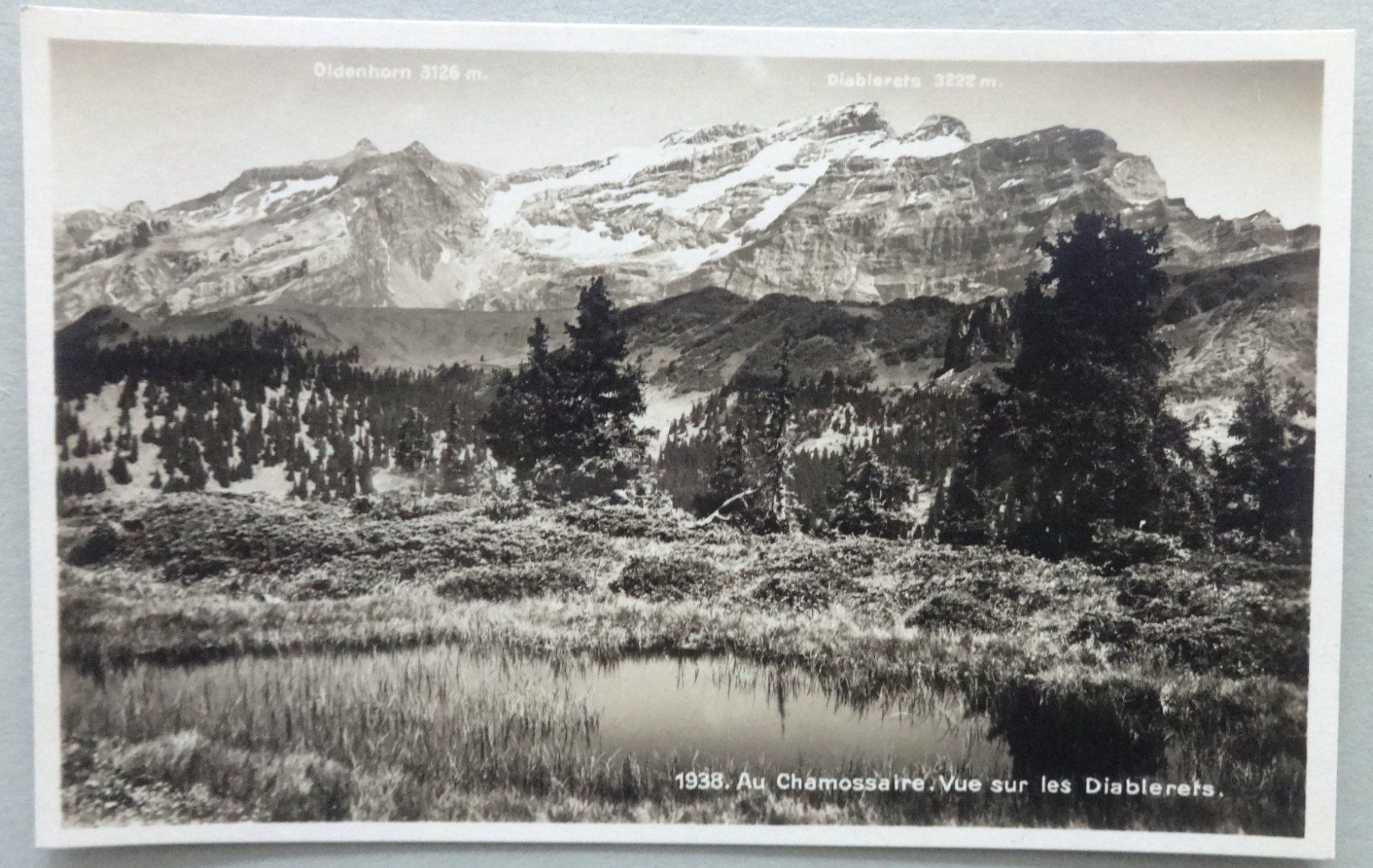 Cartes postales: Au Chamossaire, Vue sur les Diablerets – D'occasion à Fétigny par Billy2miny