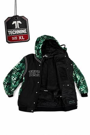 Technine Bomberjacke Herren Grösse XL Winterjacke schwarz/gr