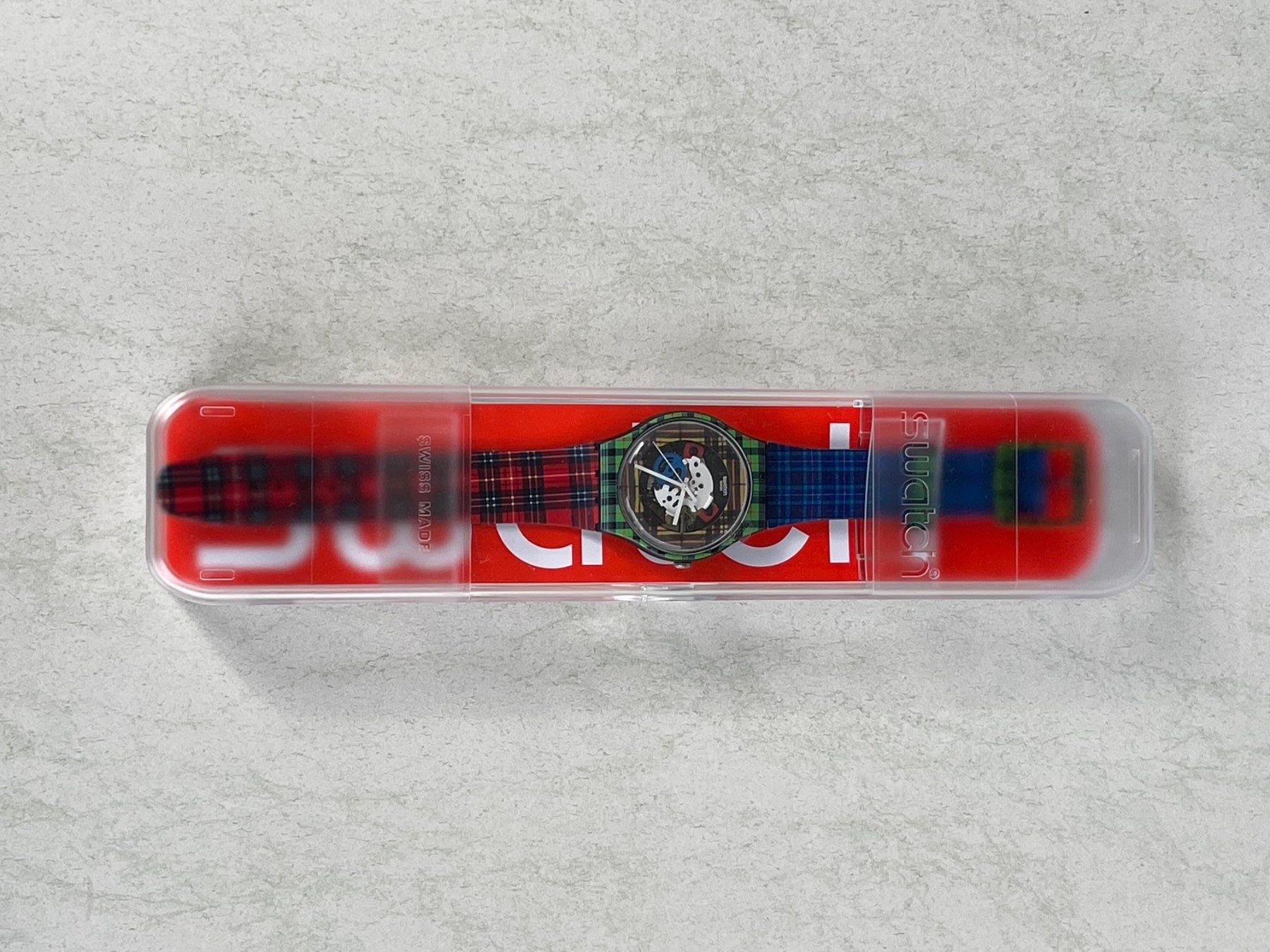Swatch Orologi: Swatch Uhr MC PATTERN, New Gent (SUOB114), Schottenmuster – Nuovo e nell'imballaggio originale da Hermetschwil-Staff venduto da edelmetall-online 5