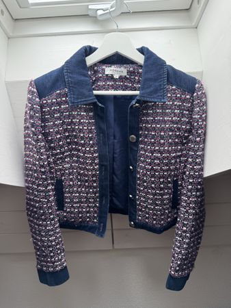 Morgan Jeans-Blazer Gr. 36 Tweed & Denim Frühlings-Style