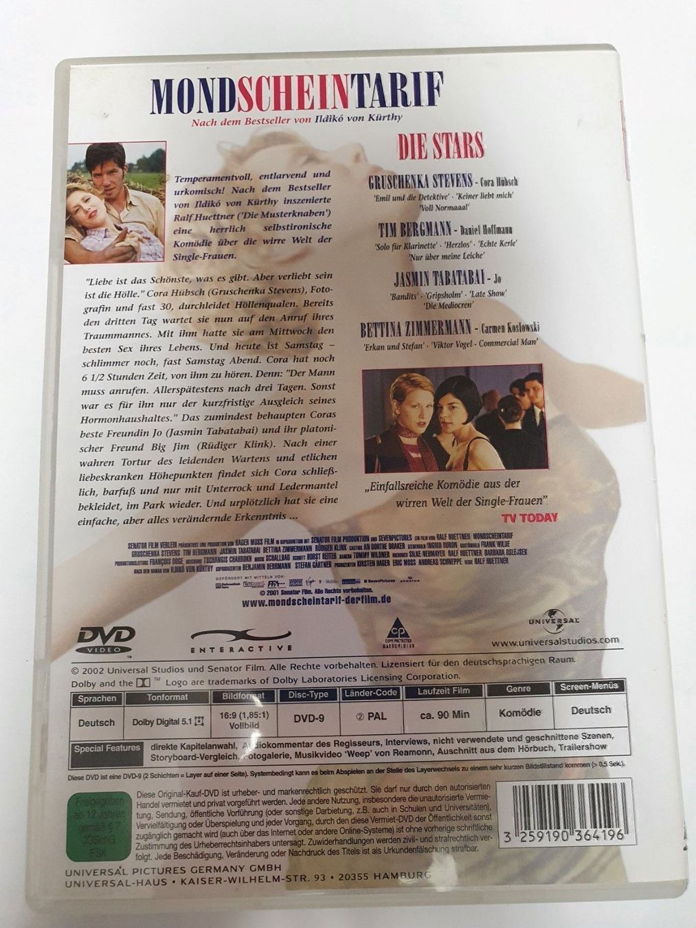 Tutti i DVDs: Mondschein Tarif DVD – Usato da Oberdorf BL venduto da BaldenEagle 3