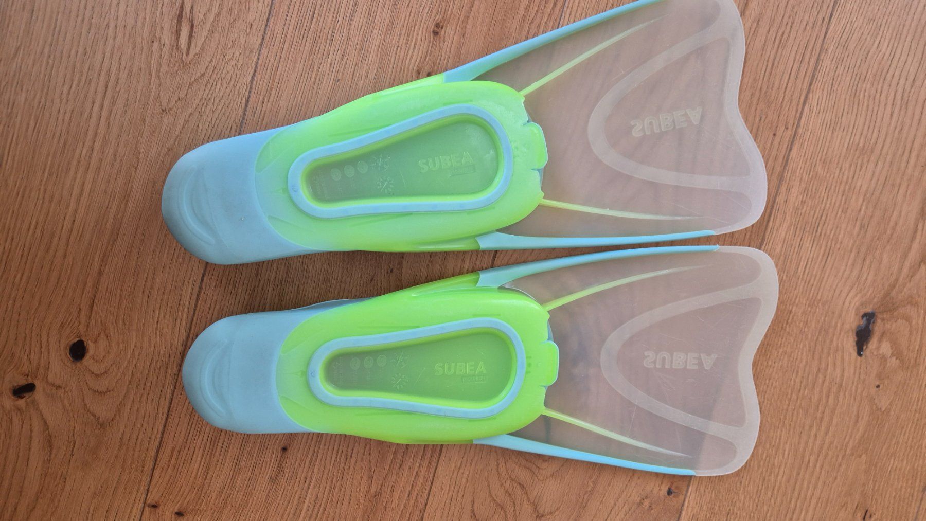 Decathlon Flossen, Masken & Schnorchel: Badeflossen SUBEA Grösse 34/35 – Gebraucht aus Mollis von Kekie 1