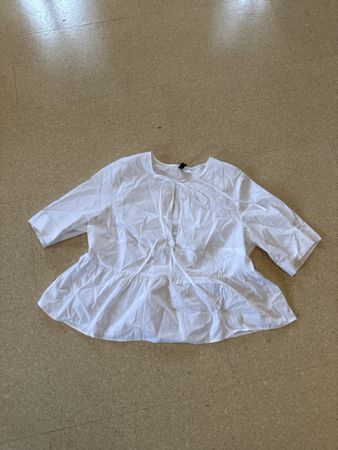 Bluse von H&M in weiss Grösse M