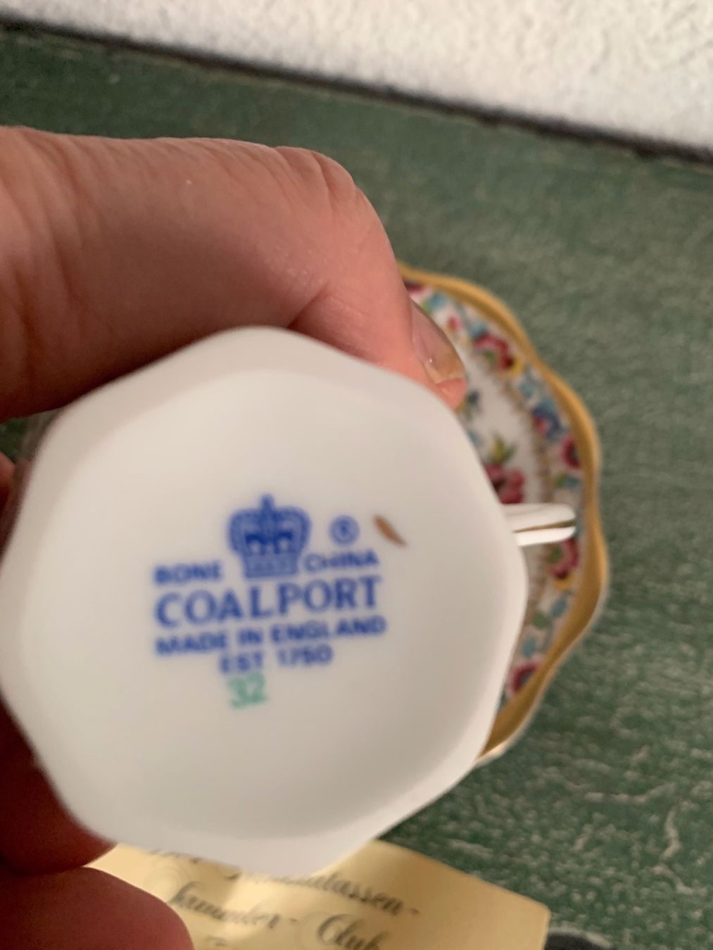Tazze: Mocca Sammeltasse von Coalport – Usato da Kirchdorf venduto da Vintagewunder 3