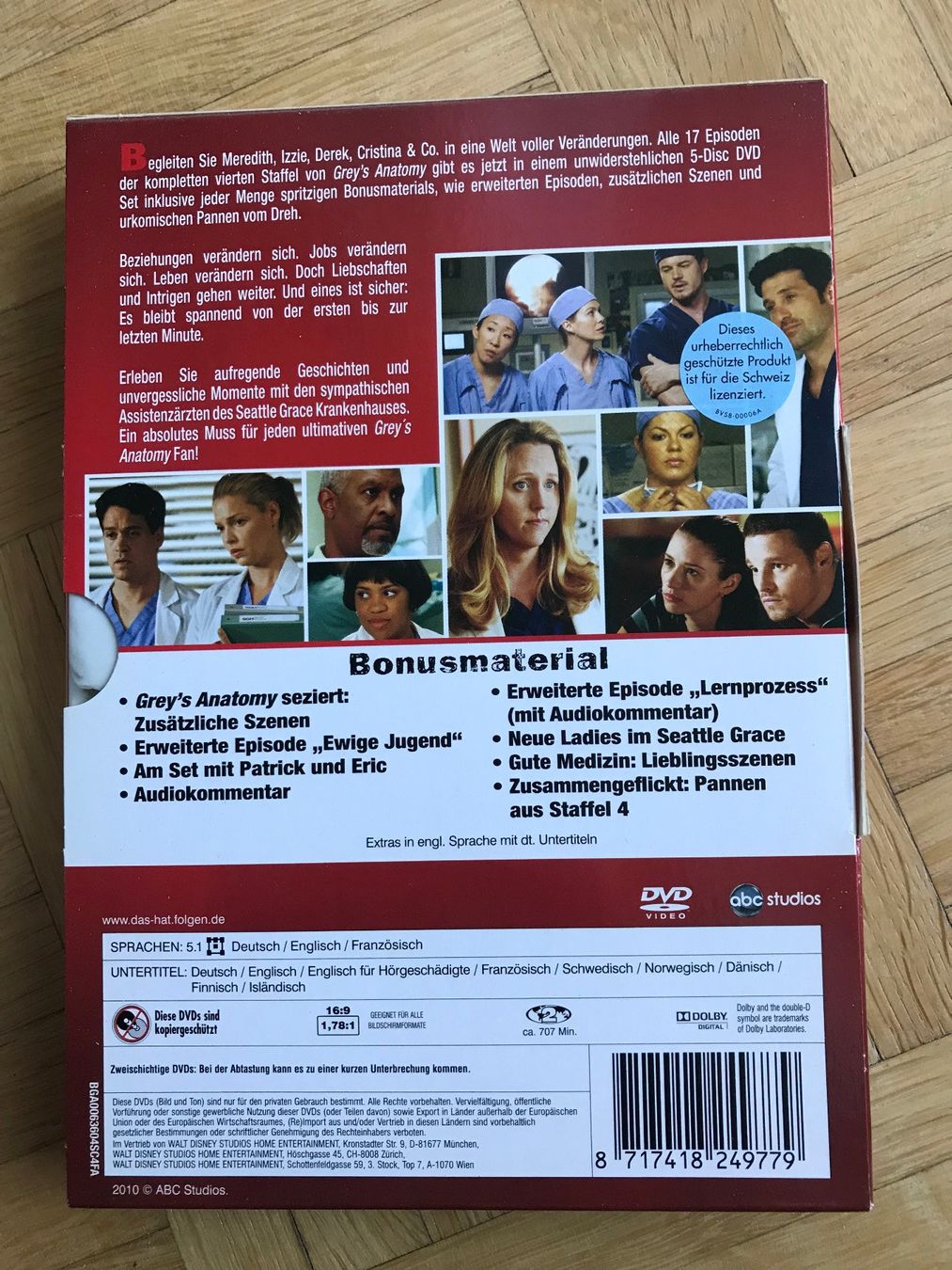 Alle DVDs: Grey's Anatomy - Staffel 4 - DVD – Gebraucht aus Zürich von Malcom 4