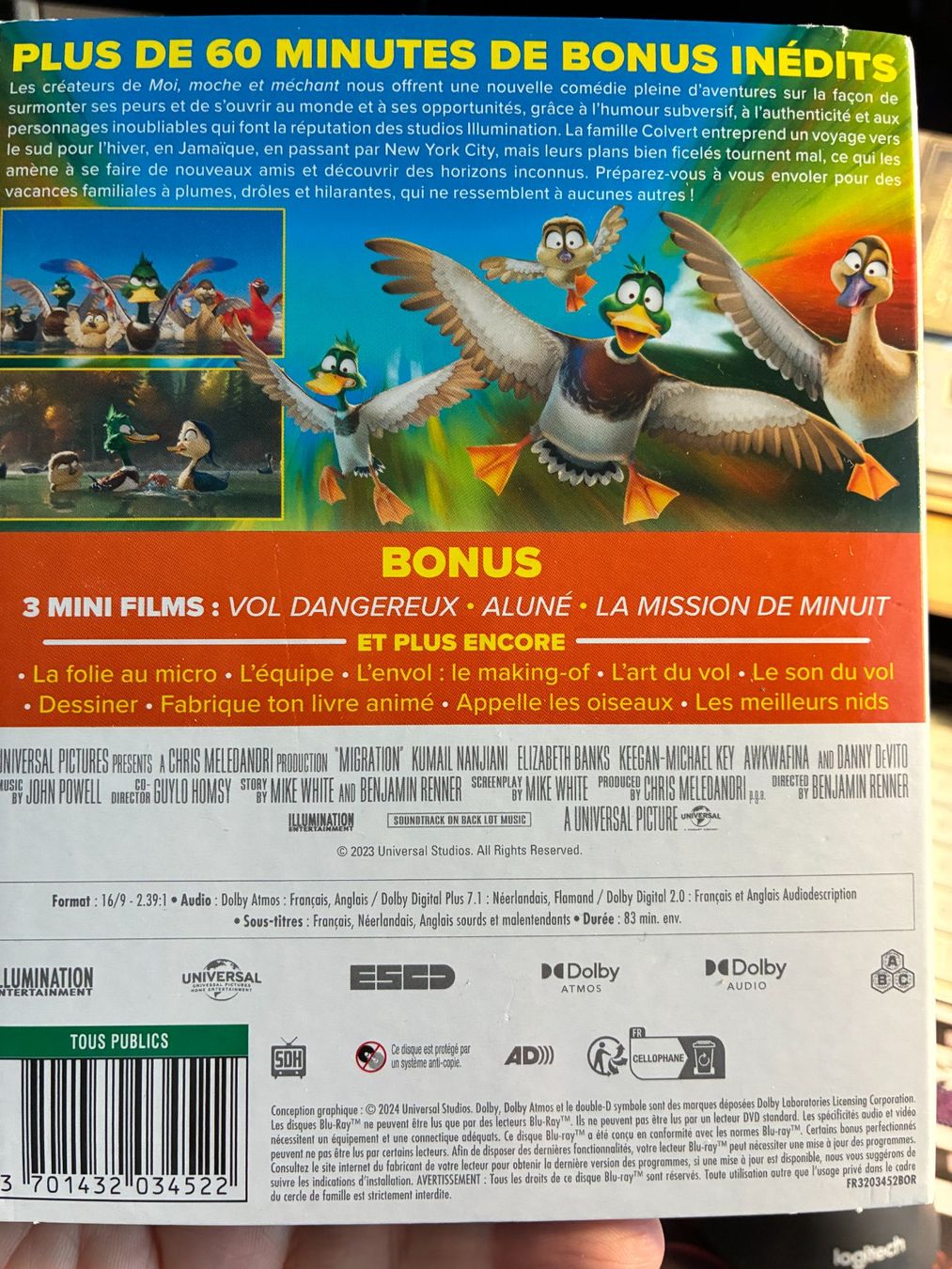 Tutti i DVDs: Migration (2023, Blu-ray, Animation) – Usato da Vevey venduto da zecollector 1