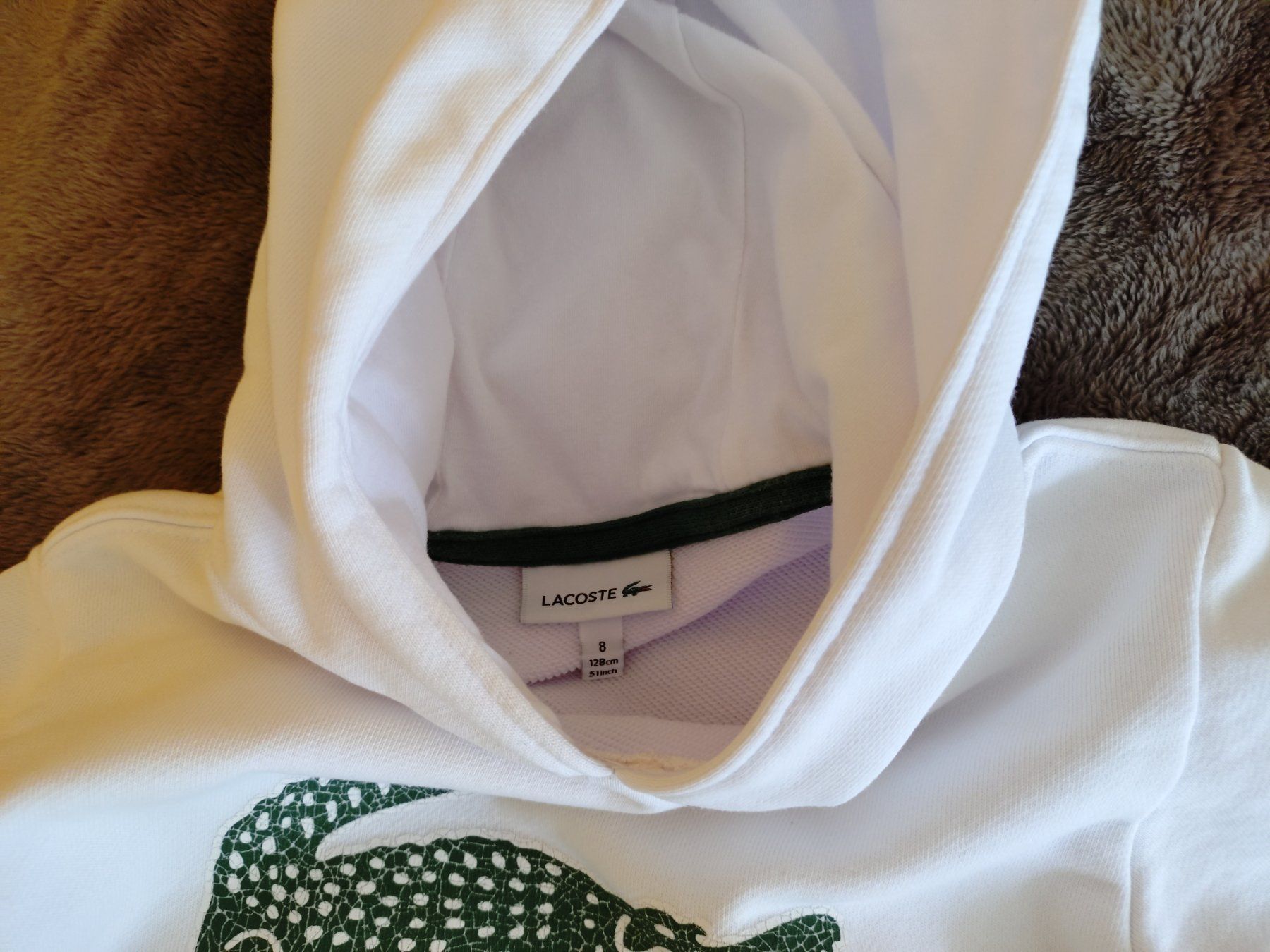 Lacoste Maglioni & Felpe: Lacoste Hoodie weiss Kinder – Usato da Bottmingen venduto da Malina_Outlet 2