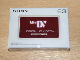 Sony Mini DV / DVM63HD Digital HD Video HDV / DV /     NEU