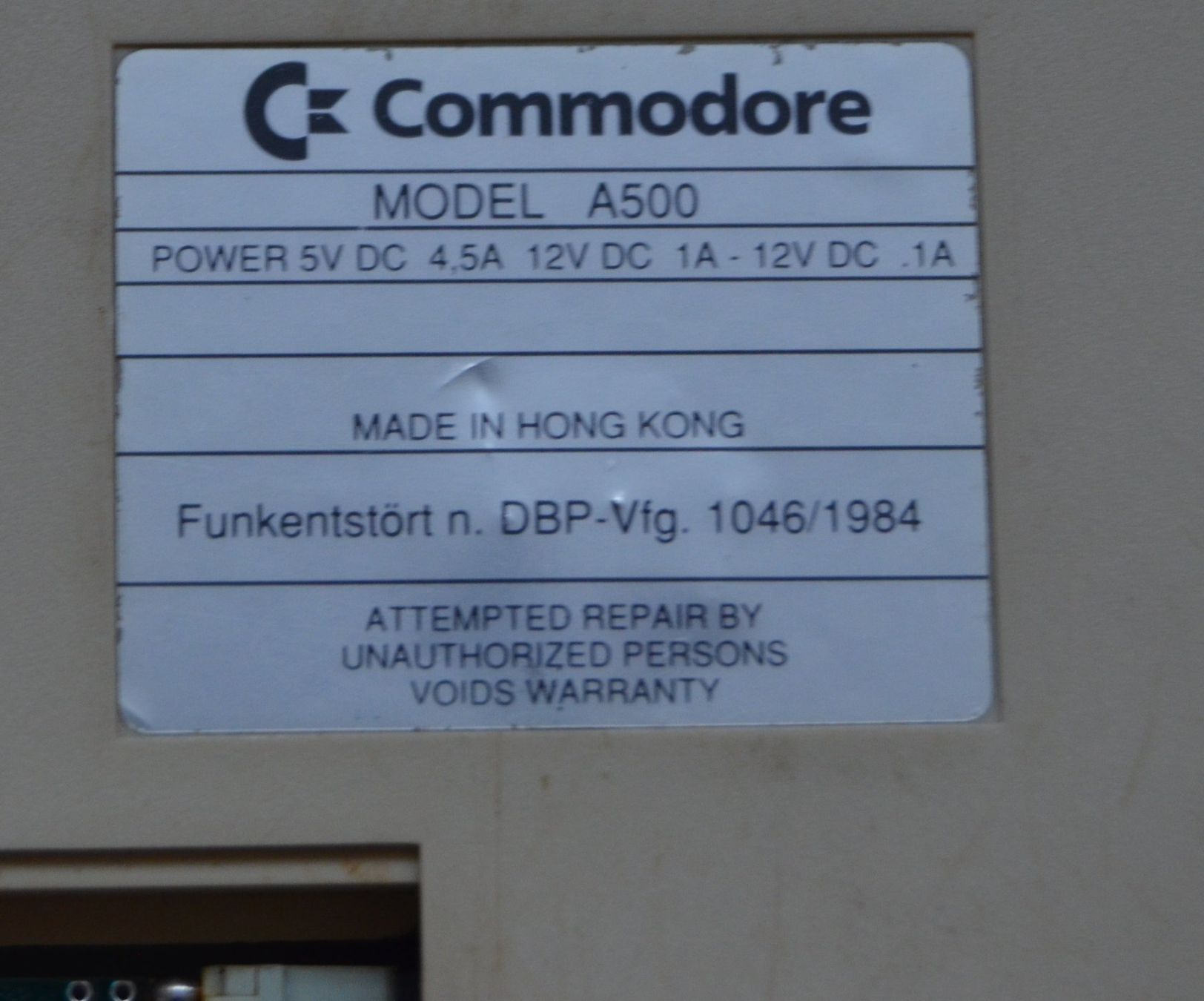 Commodore PC: Amiga Commodore A-500 – Difettoso da Collonges venduto da arashee 4