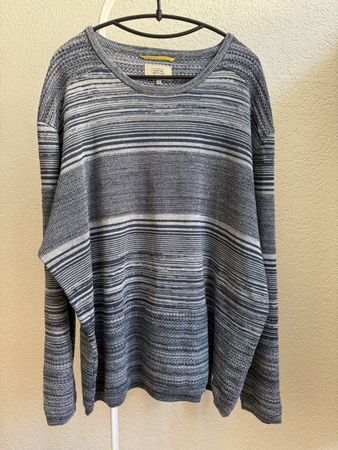 Pull maille bleu coton Camel Active, t.3XL