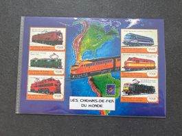 Guinea 2001 Luxusblock Eisenbahnen **  (A305)