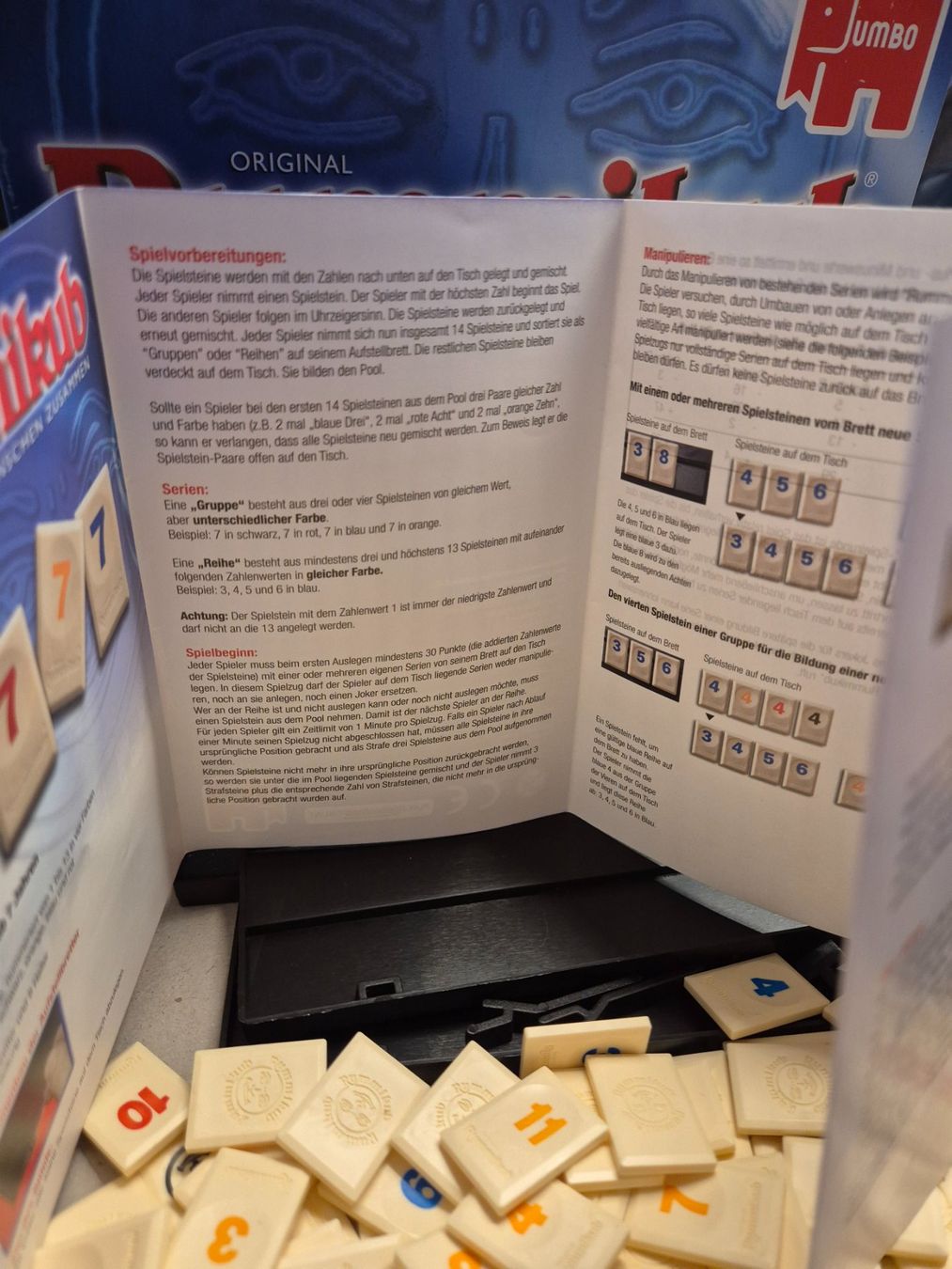 Spiele: Rummikub von Jumbo Original Rummikub – Gebraucht aus Oberdiessbach von Finland1977 2