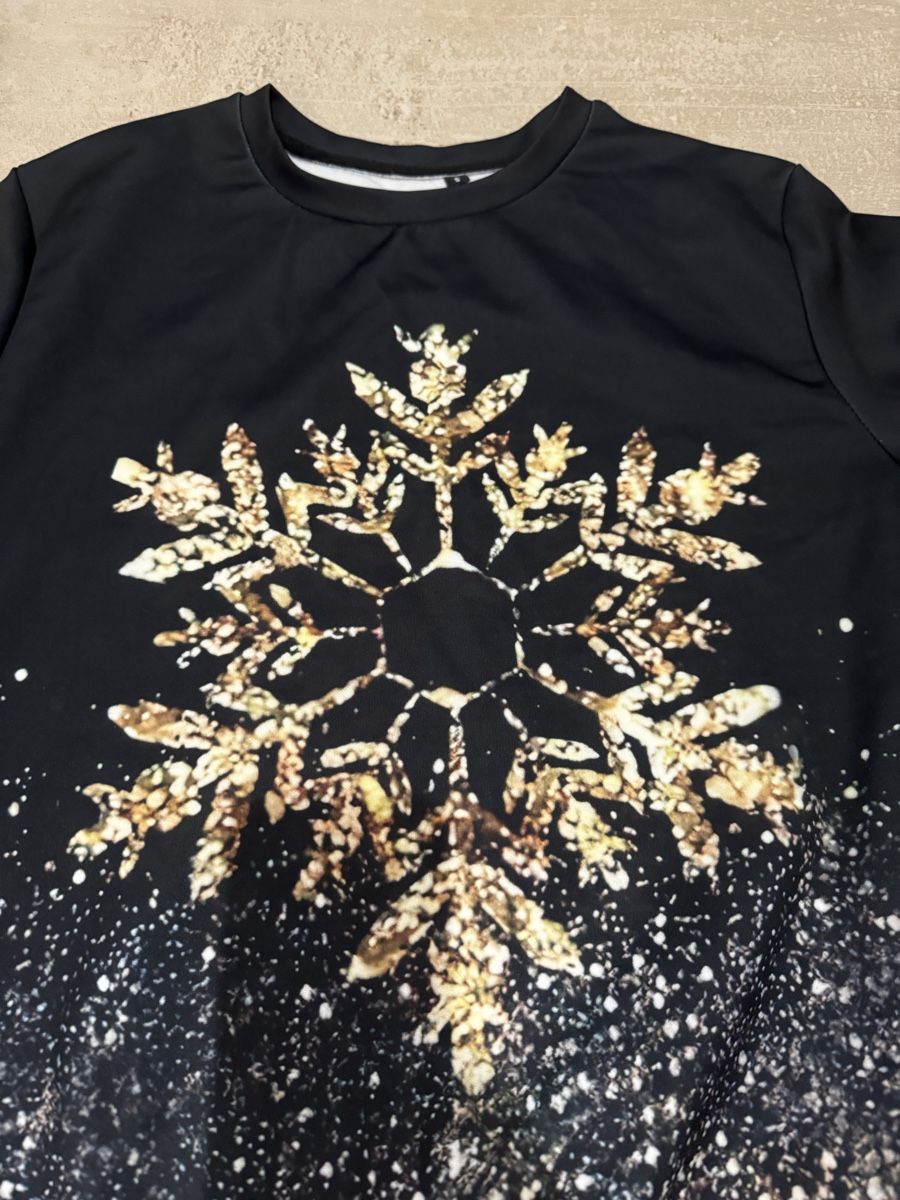 Maglioni & Felpe: Winteroutfit, Glitzer Schneeflocke – Usato da Rothenburg venduto da Chance777 1