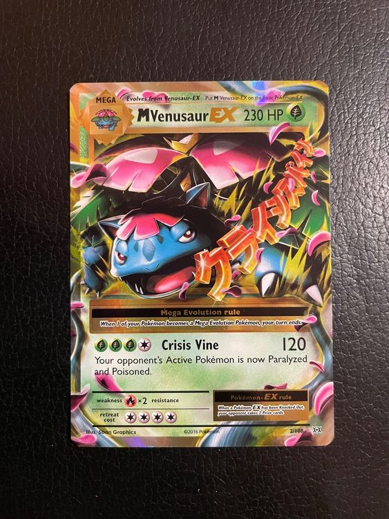 XY Evolutions M Venusaur EX 2/108 Full Art Ab 1 Kaufen auf Ricardo