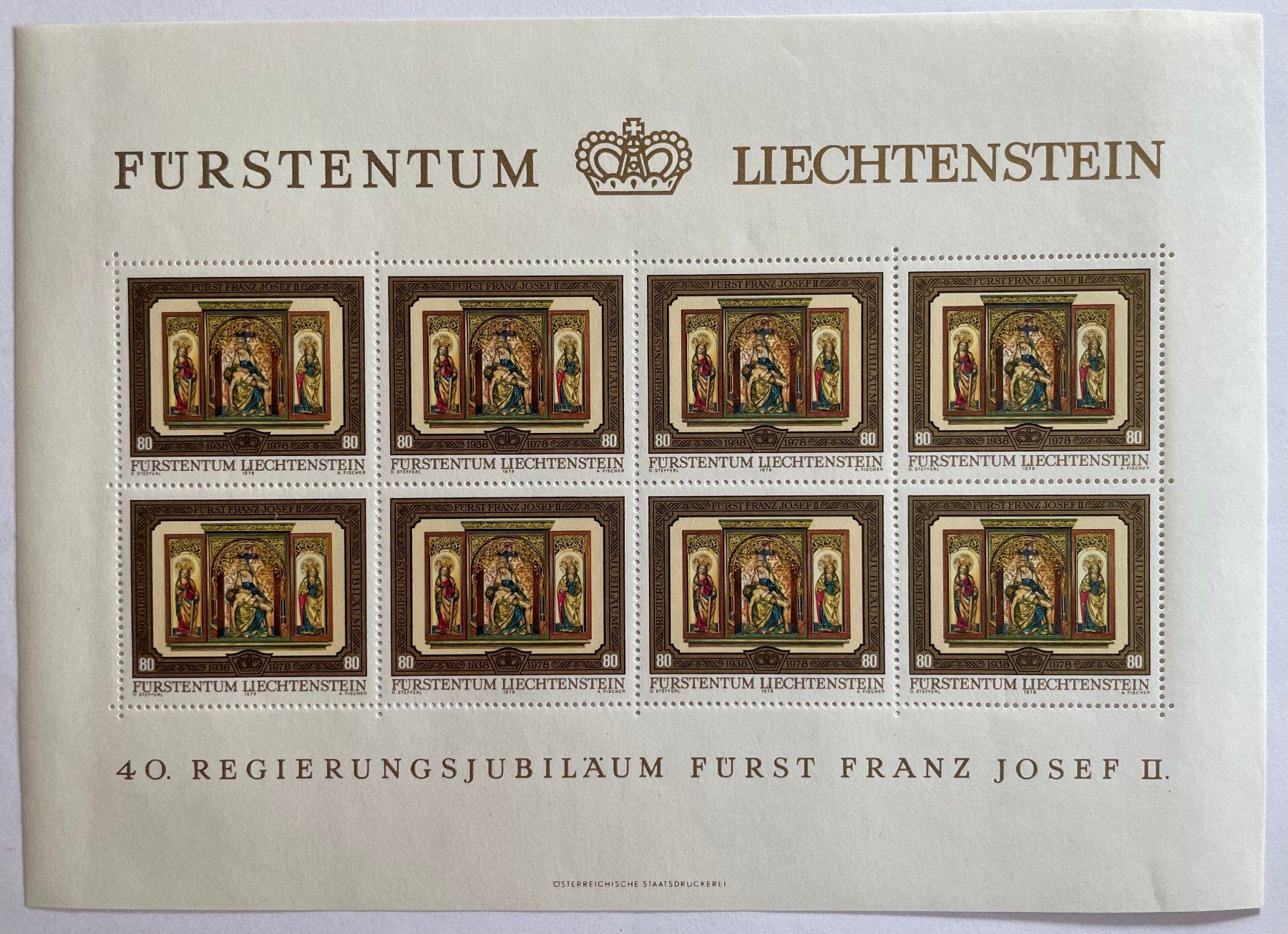 Alle Briefmarken: Liechtenstein Kleinbogen-Satz 1978 ** – Neu (gemäss Beschreibung) aus Davos Platz von StephGla 3