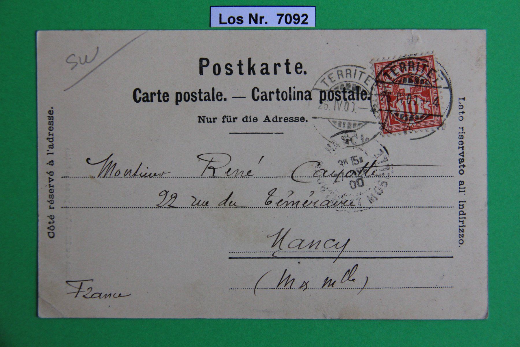 Ansichtskarten: CH Ansichtskarte Glion um 1898                      Los 7092 – Gebraucht aus Volken von jukon65 1