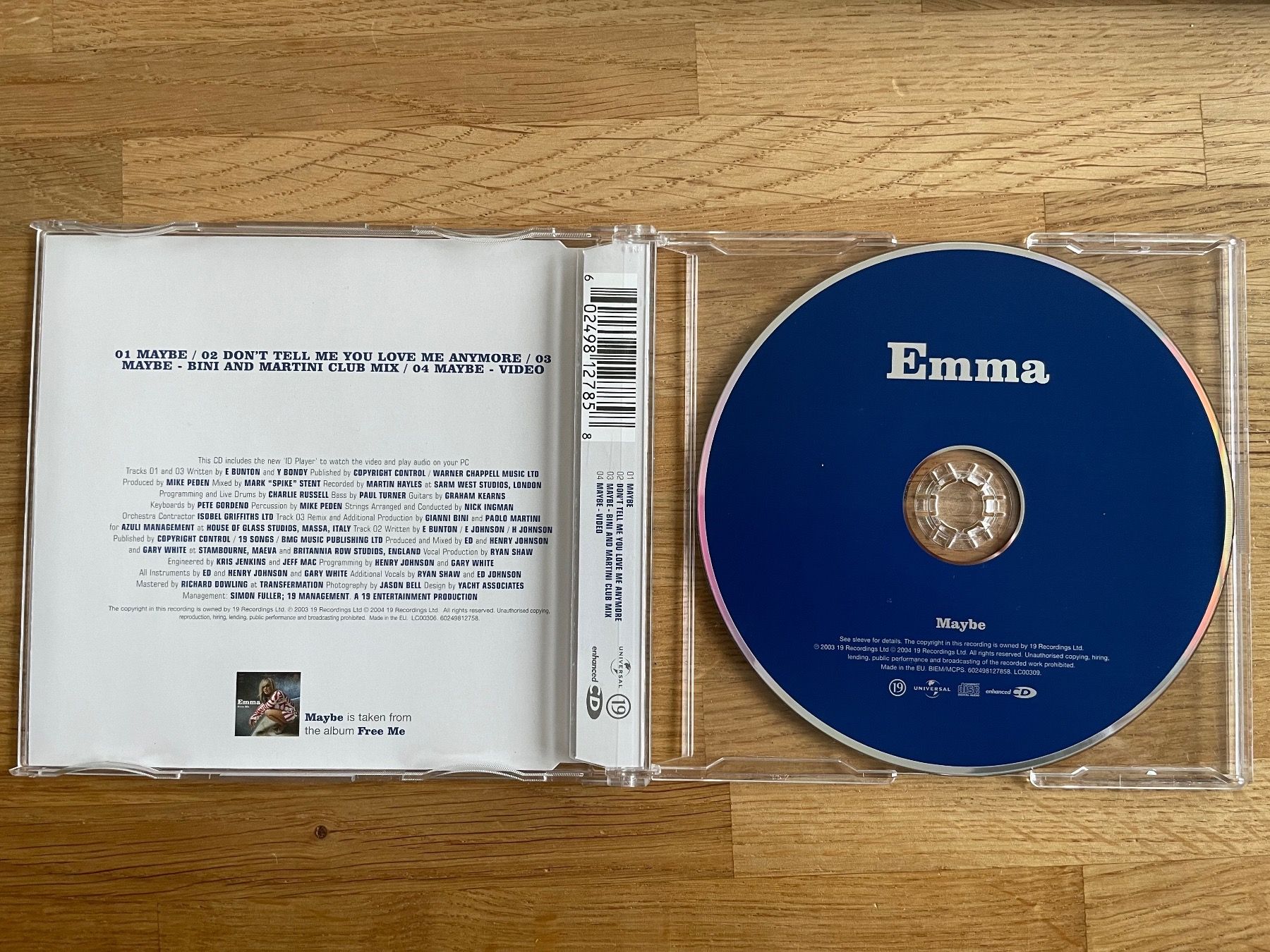 CD: CD / Single - Emma - Maybe - 2003 – Usato da Winterthur venduto da Secondhand-Family 2