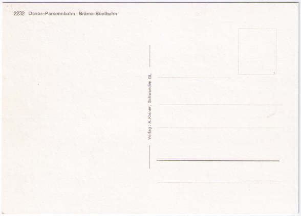 Cartoline postali: Davos - 3 Bild AK Parsenn – Usato da Binningen venduto da Mountainrider 1