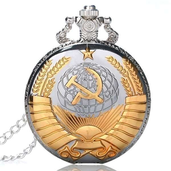 Uhren: Taschenuhr mit UdSSR Symbol – Neu und originalverpackt aus Castiel von mcconsulting