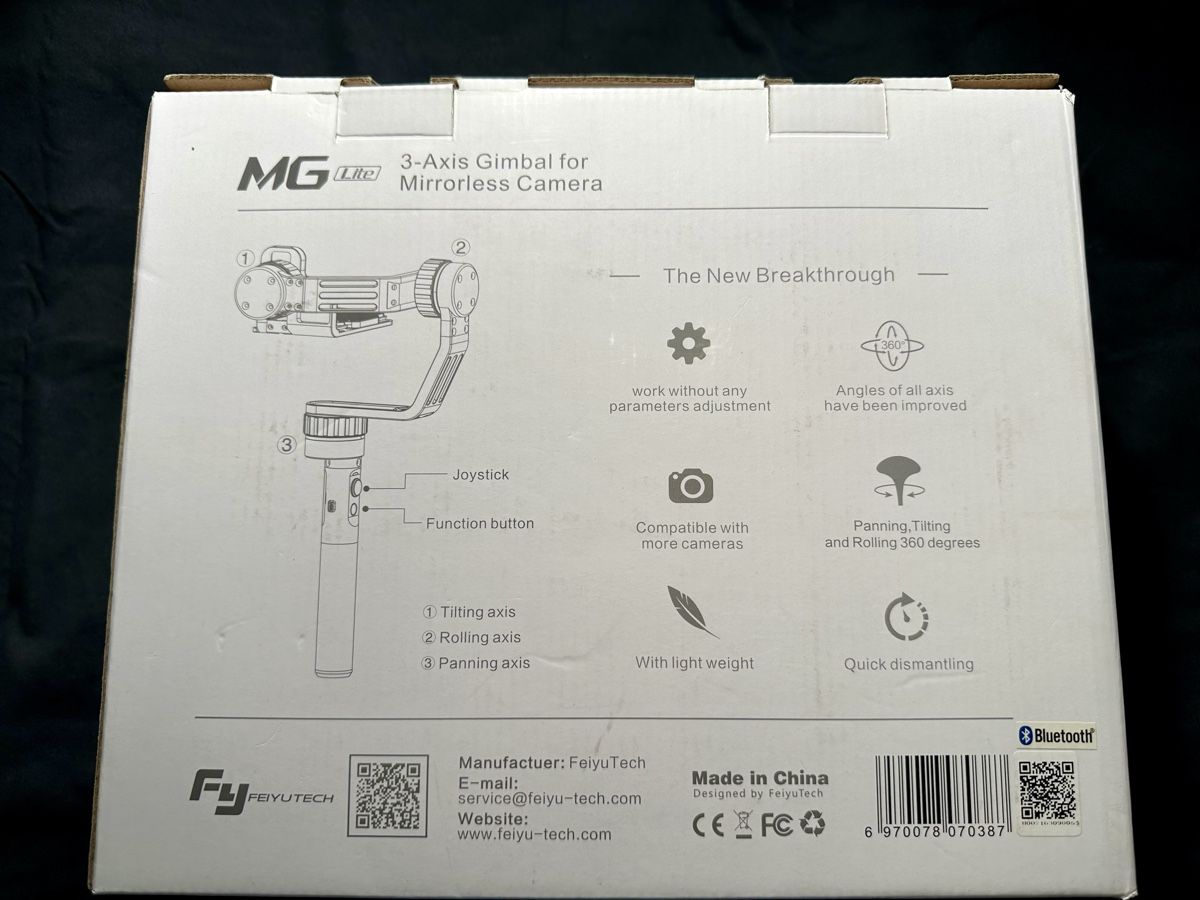 Treppiedi & Teste: MG lite 3-axis Gimbal for Mirrorless camera – Nuovo e nell'imballaggio originale da Bellinzona venduto da Alby_C. 8