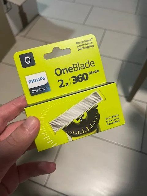 Gillette Rasoi & Lamette da barba: Philips Oneblade 360 2 lames – Nuovo e nell'imballaggio originale da Noville venduto da Berlusconi55