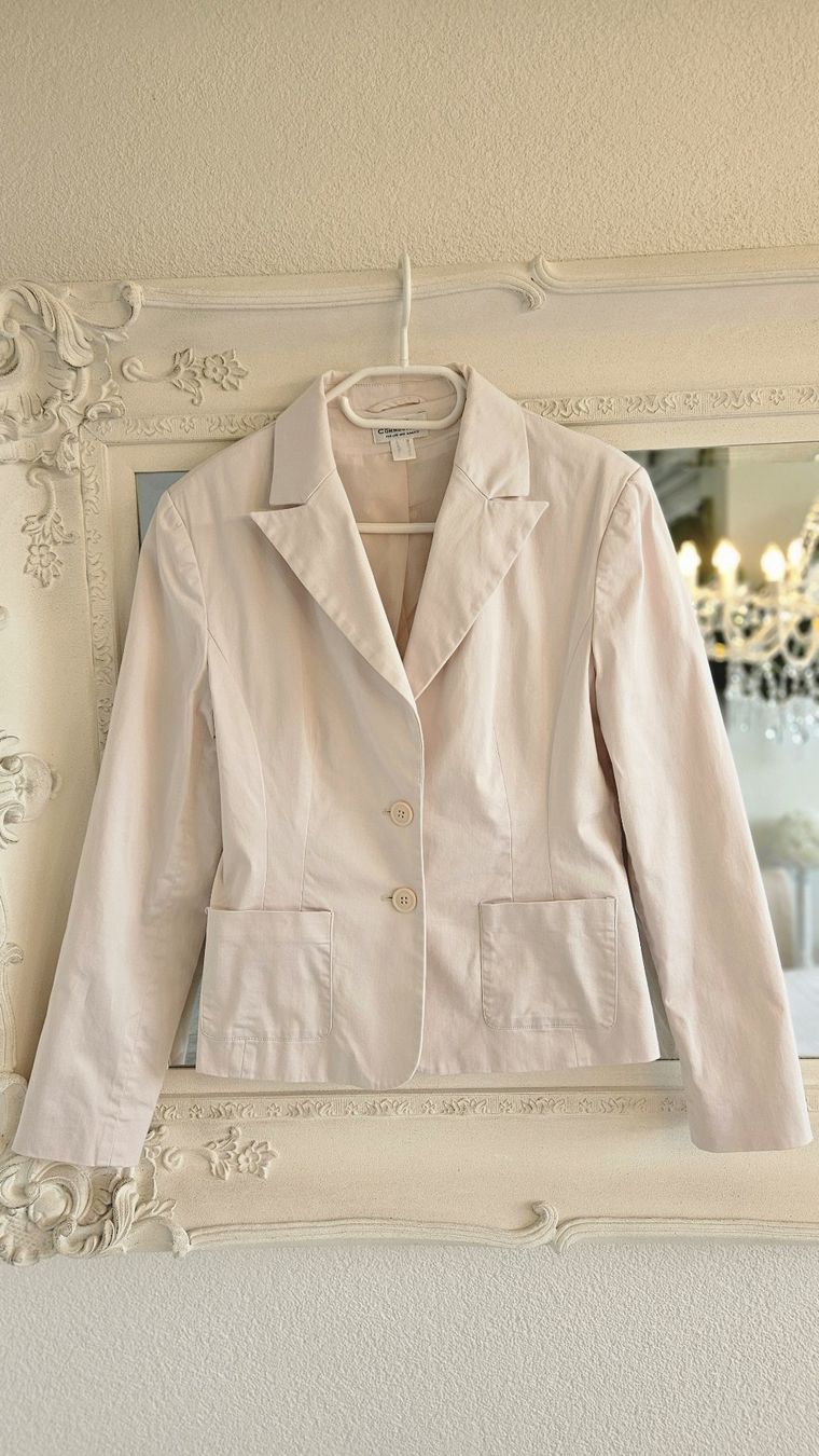 Giacche: Jacke Blazer Grösse 38 hellbeige - Roséton Baumwolle – Usato da Gossau ZH venduto da fashiontwo 8