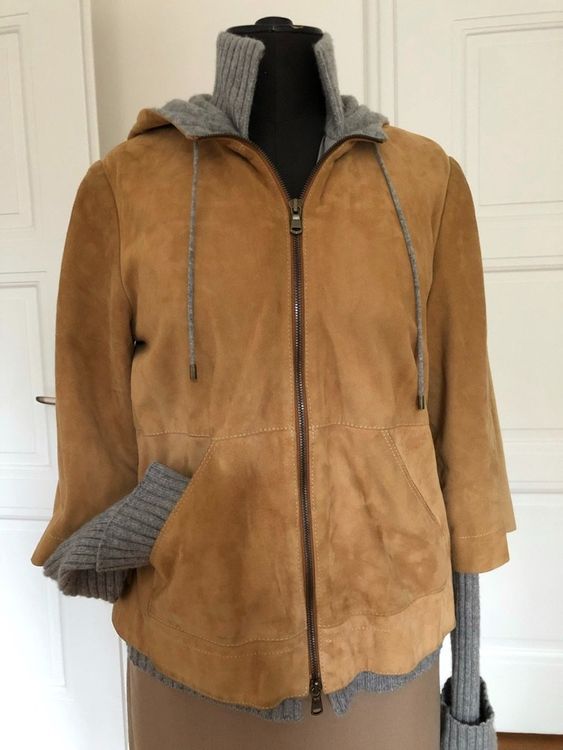 Motorrad Leder Jacke Scrambler Petroleum