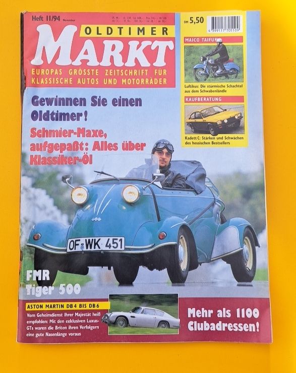 Riviste & Magazine: Oldtimer Markt Heft 11/94 Sammler Oldtimer – Usato da Cham venduto da Macmene