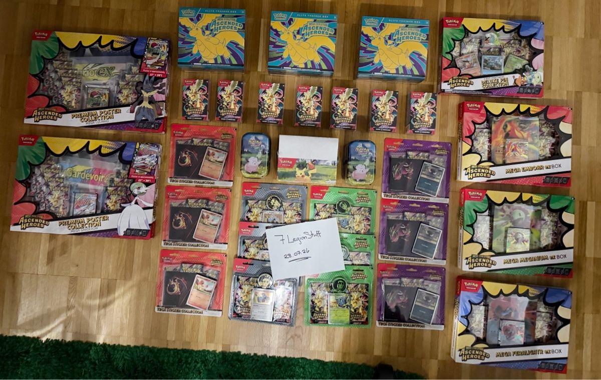 Pokémon Sammelbilder & Trading cards: Pokemon TCG Ascended Heroes Mega Bundle Set/ Alles New/ EN – Neu und originalverpackt aus Lenzburg von 7LegionStuff