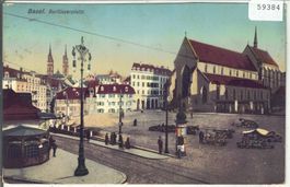 Basel - Barfüsserplatz - Litho