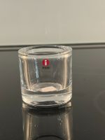 Teelicht Glas farblos H. Orvola Iittala Kivi Finnland 80er