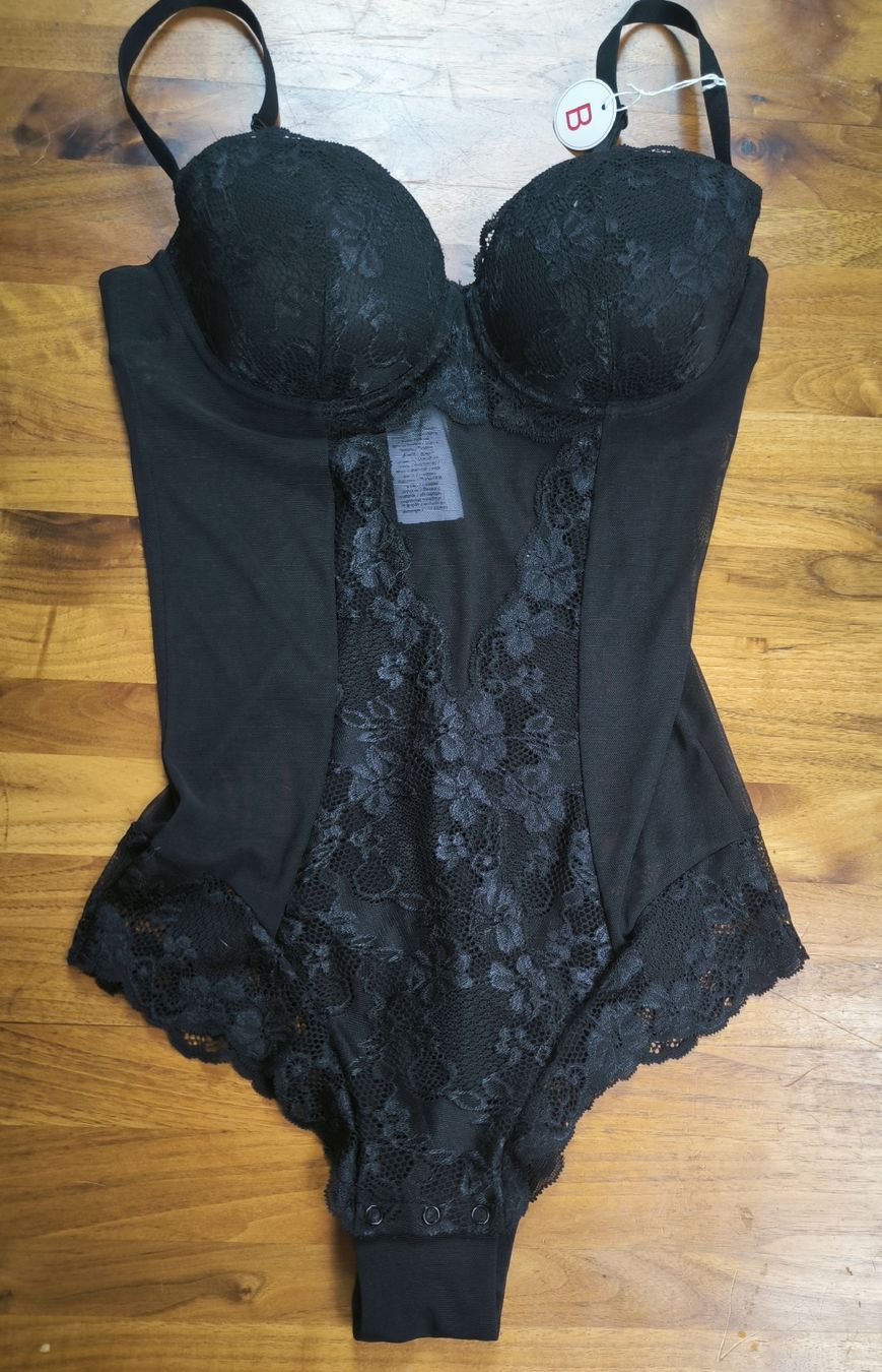 Yamamay Sonstige Unterwäsche: Schwarzer Body mit Spitze, neu mit Etikett, Grösse 75 B – Neu und originalverpackt aus Biel/Bienne von mar_vl8n