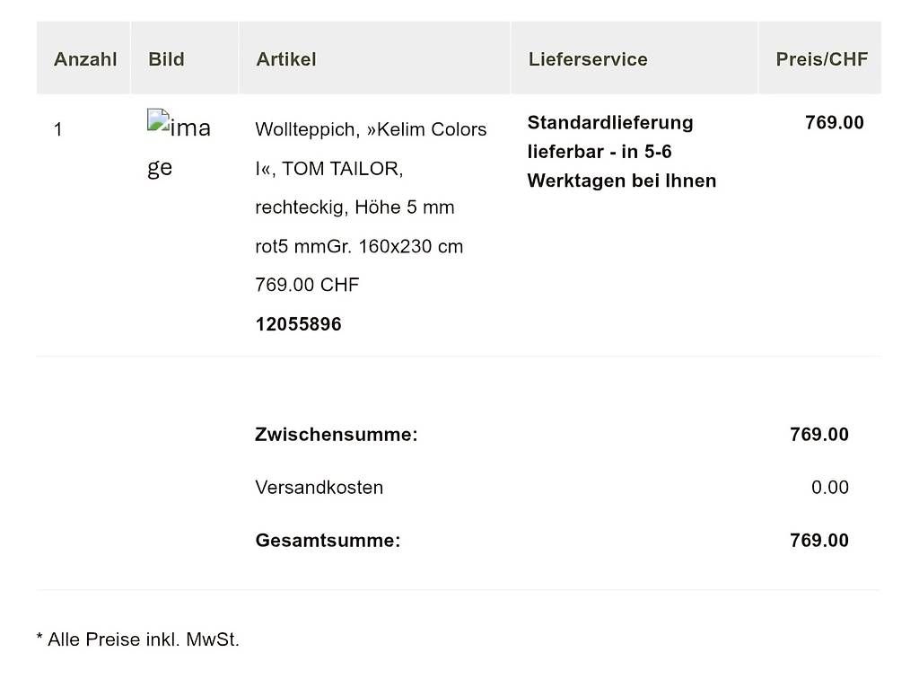 Tappeti: Tom Tailor Wollteppich, neuwertig – Usato da Chur venduto da rommel_g 4