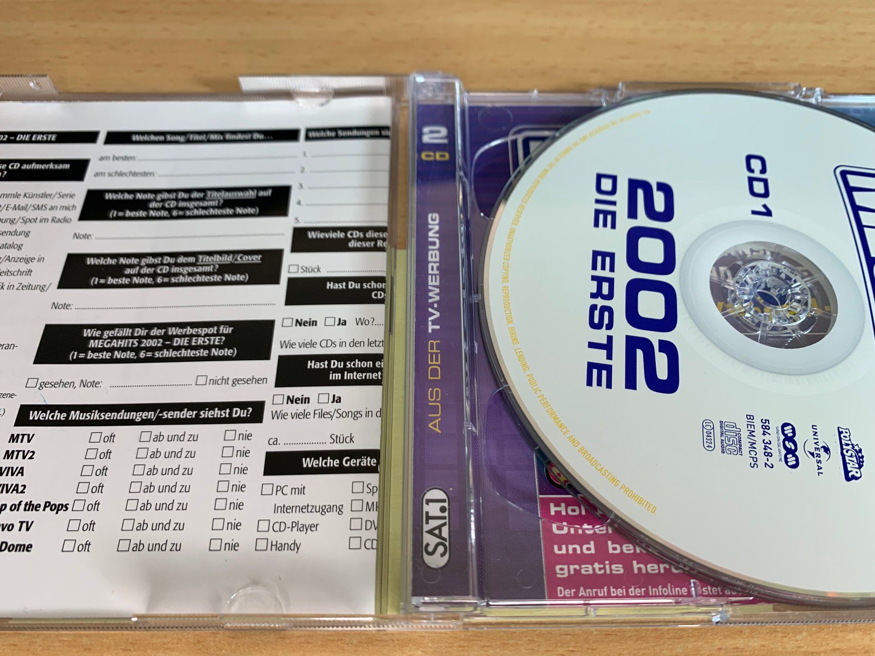CD: Megahits 2002 Die Erste - 2 CD – Usato da Rikon im Tösstal venduto da Alpenmutz 2
