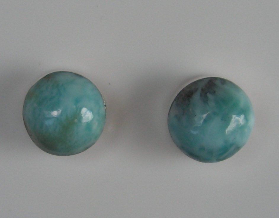 Orecchini pendenti & Orecchini a lobo: ♥ LARIMAR OHRSTECKER / SILBER ♥ – Nuovo (secondo la descrizione) da Derendingen venduto da Editka 1