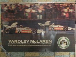 Bands Hatch  McLaren Werbeplakat 1972  70 x 45 Selten