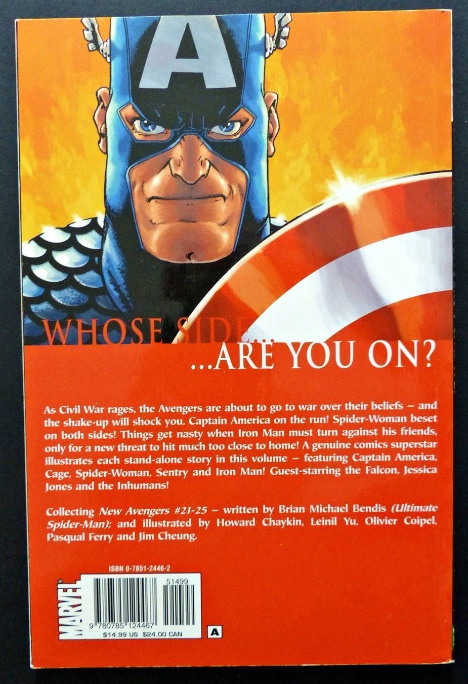 Fumetti: NEW AVENGERS CIVIL WAR TPB INCLUDES #21-25 MARVEL 2007 – Usato da Lugano venduto da YouWantUS 1