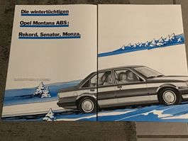 Opel Montana ABS Verkaufsprospekt 6 Seiten, Januar 1986