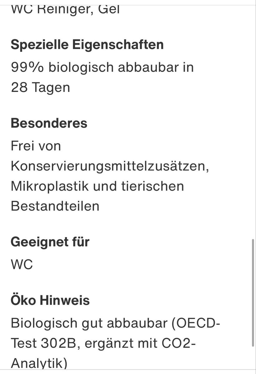 WC: Nature Clean • WC-Reiniger Set – Neu und originalverpackt aus Thürnen von Lilie37 4