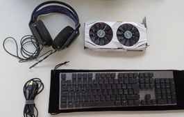PC Zubehör (ASUS Grafikkarte, Tastatur, Headset)