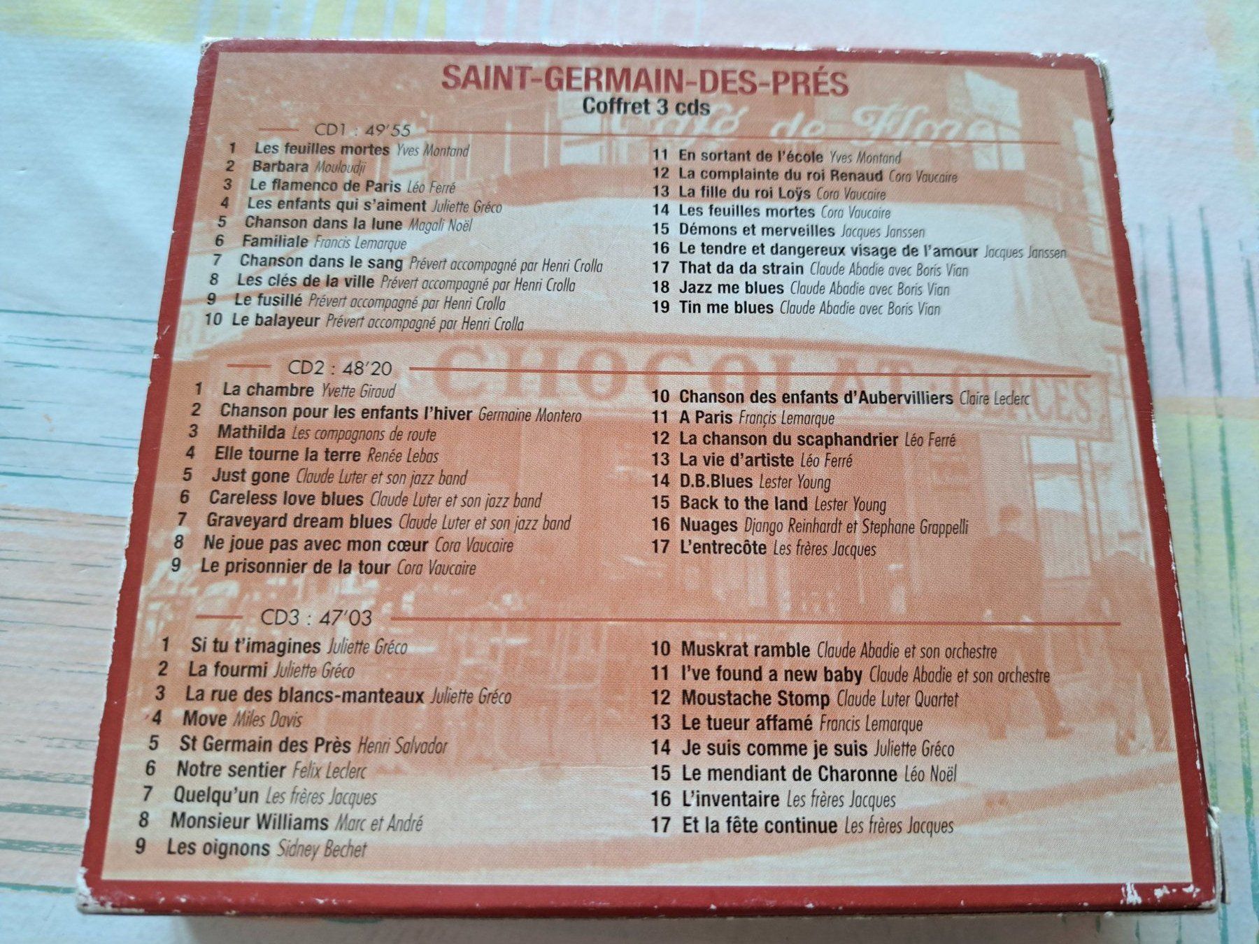 CDs: Coffrets Saint-Germain-des-Prés 3 Cds – D'occasion à Pully par bro_n52j 3