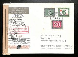 1945 FDC PAX Friedensmarken "1. Tag der Waffenruhe" PTT BERN