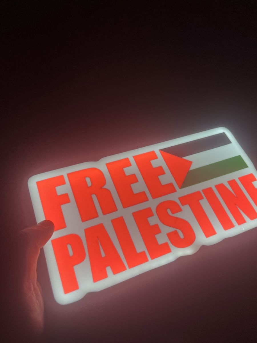 Lampen: Lightbox Free Palestine USB – Neu (gemäss Beschreibung) aus Noville von Berlusconi55 1