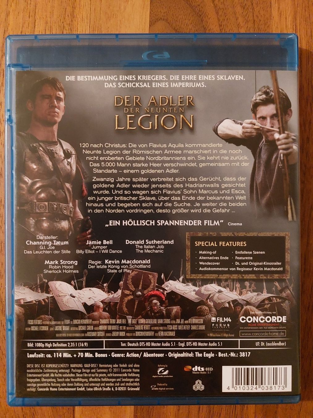 Alle DVDs: Blu Ray - Der Adler der neunten Legion – Gebraucht aus Rheinfelden von FilmAuktion 1