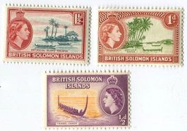 Briefmarken "Boote". Salomonen.