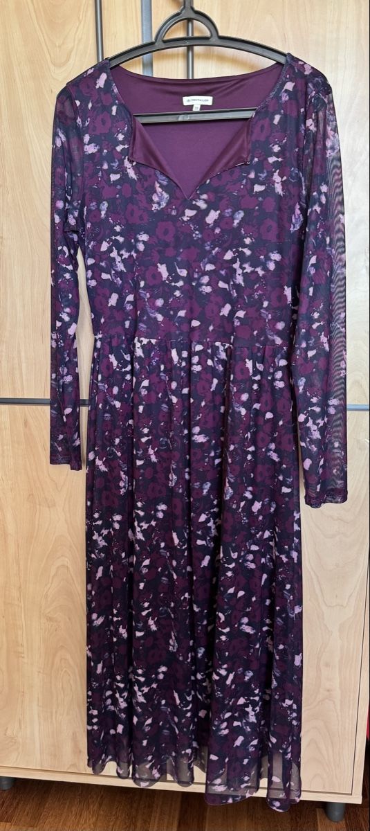 Tom Tailor Kleider: Robe Tom Tailor imprimée violette taille 38 – Neu (gemäss Beschreibung) aus Boudry von ren_k2vs