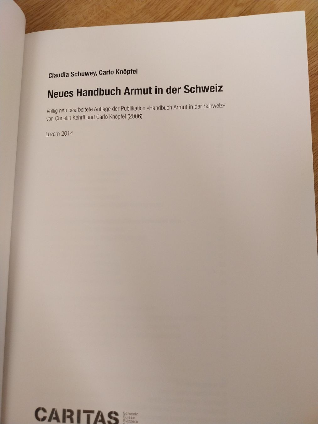 Libri: Neues Handbuch Armut in der Schweiz  – Usato da Rorschach venduto da Mitsch38 2