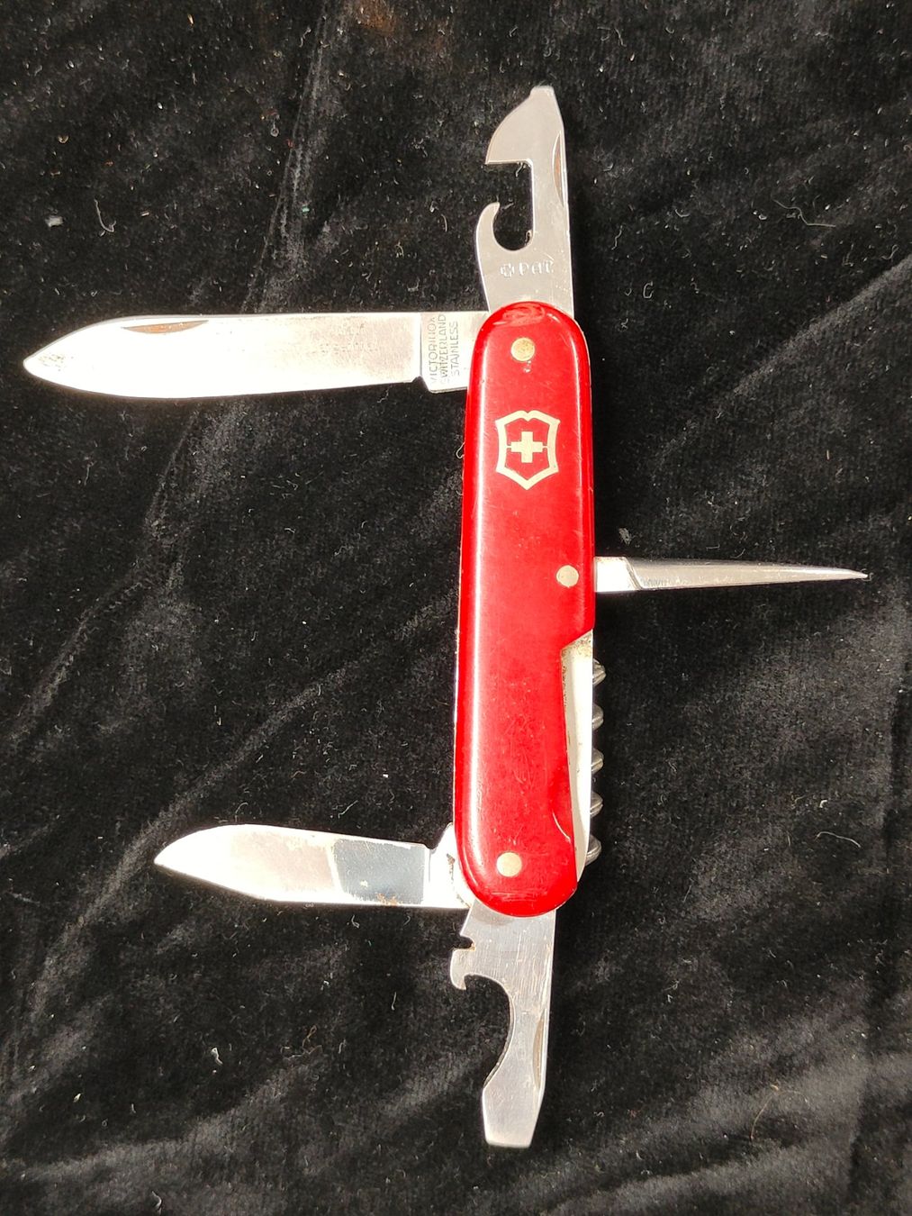 Victorinox Coltelli tascabile: Original Schweizer Offiziersmesser rot, VICTORINOX – Usato da Bauma venduto da SwissMilitaria 3